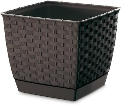Prosperplast kvetináč RATOLLA ROUND DRLO300 tmavo hnedý Kvetináč