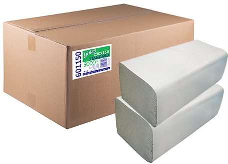 LINTEO ZZ  STANDARD 5000 šedé 20× 250 ks Papírové ručníky