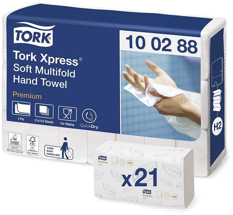 TORK Xpress Soft Multifold Premium H2 Papierové utierky do zásobníka