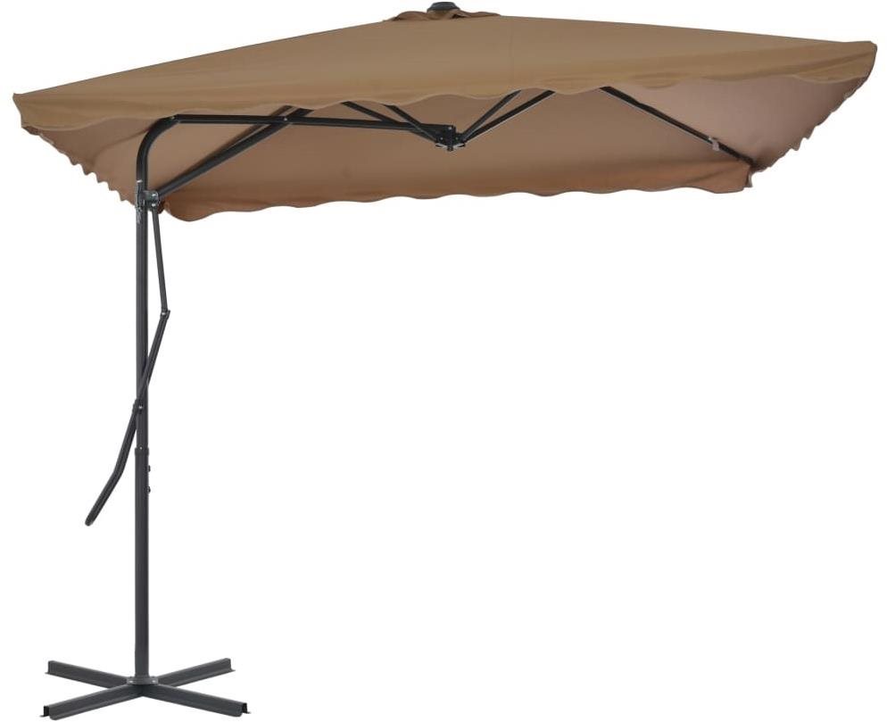 SHUMEE –  Slnečník záhradný, taupe 250 x 250 cm Slnečník