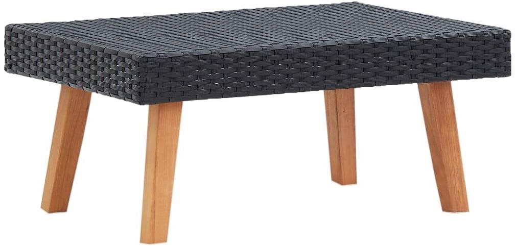 SHUMEE Stôl záhradný 50 cm, čierny 310222 Záhradný stôl