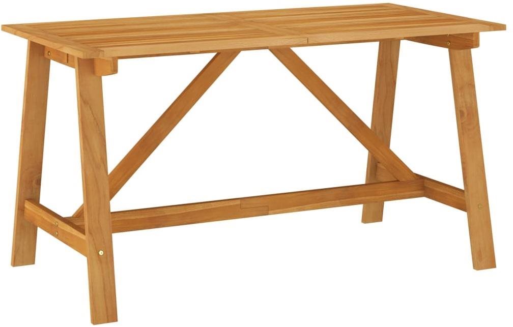 Záhradný jedálenský stôl 140 x 70 x 73,5 cm masívne akáciové drevo...