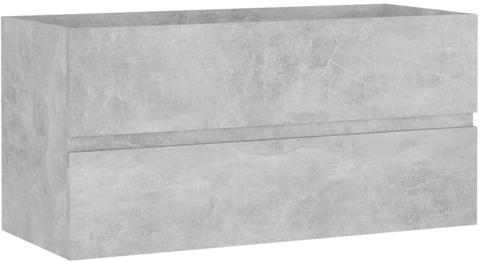 Skrinka pod umývadlo betónovo sivá 90 × 38,5 × 45 cm drevotrieska...