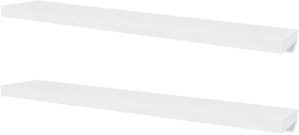 Nástenné police 4 ks biele 120 cm 276000 Polica