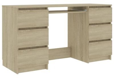Písací stôl dub sonoma 140 × 50 × 77 cm drevotrieska 800813 Písací...