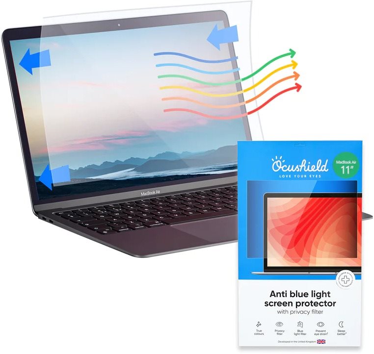 Ocushield privátna fólia s blue-light filtrom pre MacBook Air 11"...