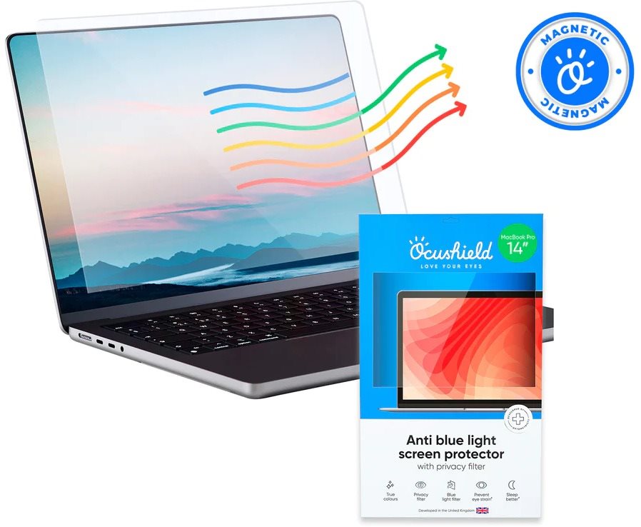 Ocushield privátna fólia s blue-light fitrom pre MacBook Pro 14"...