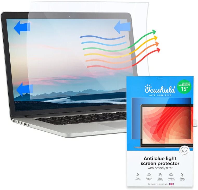Ocushield privátna fólia s blue-light fitrem pre MacBook Pro 15"...