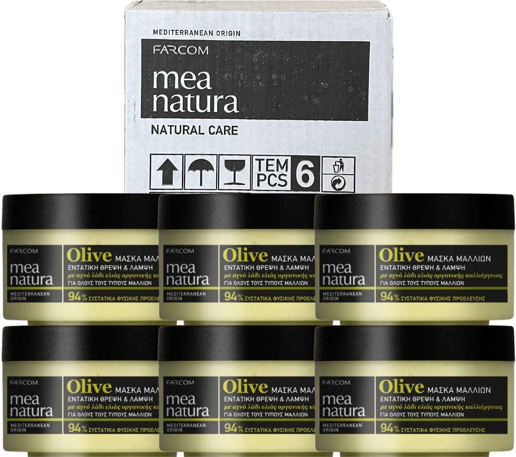Farcom Mea Natura Olivová maska na vlasy 250 ml, 6 ks Maska na vlasy