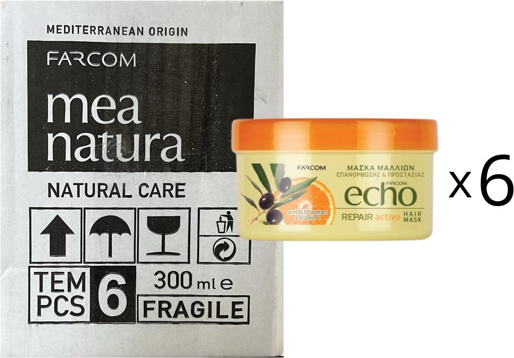 Farcom Echo Maska na vlasy regenerácia 6 × 250 ml Maska na vlasy