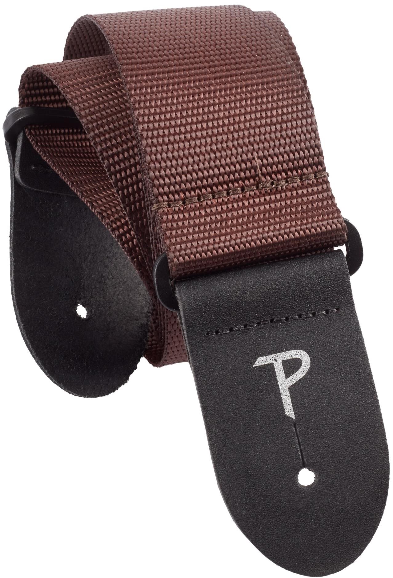 PERRIS LEATHERS Poly Pro Extra Long Brown Popruh na gitaru