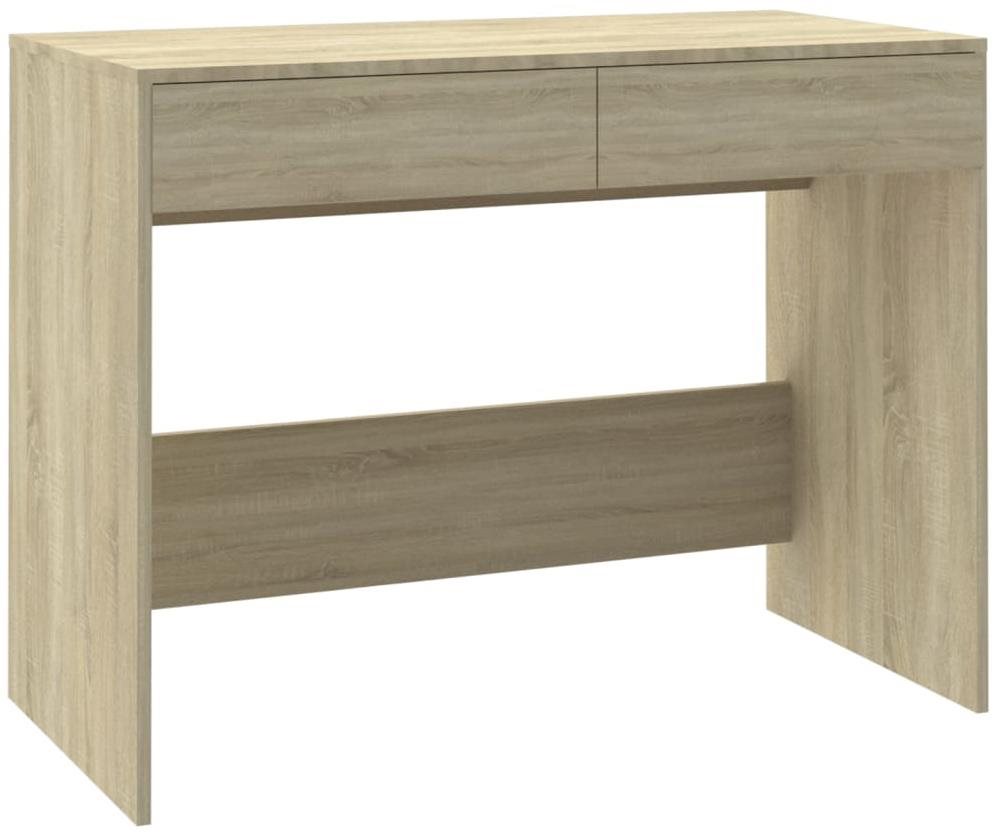 SHUMEE Písací stôl dub sonoma 101 × 50 × 76,5 cm drevotrieska...