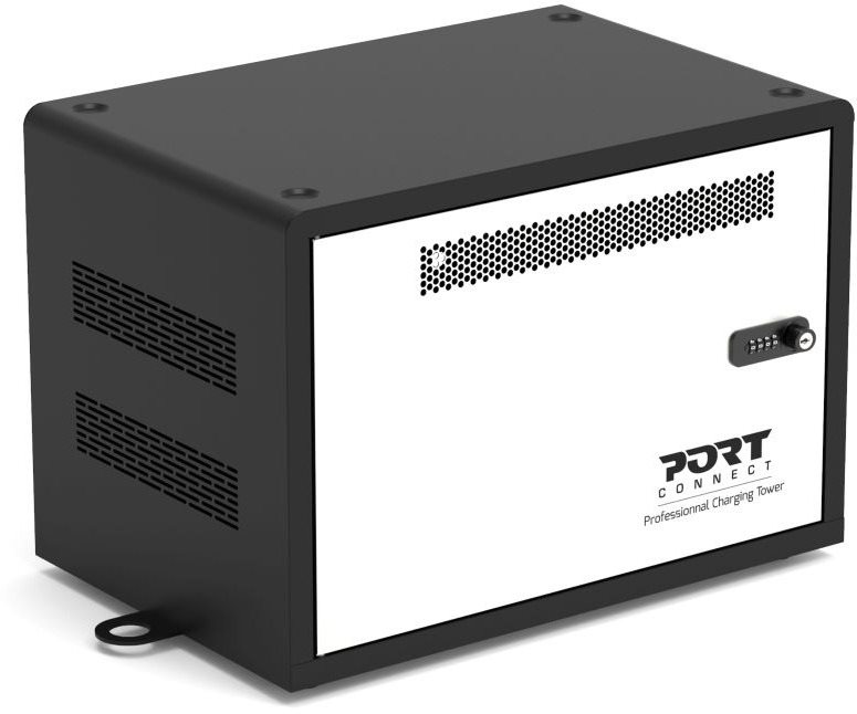 PORT CONNECT CHARGING CABINET 10 UNITS, čierne Nabíjacie úložisko