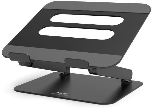 PORT CONNECT hliníkový stojan na notebook, černý Stojan na notebook