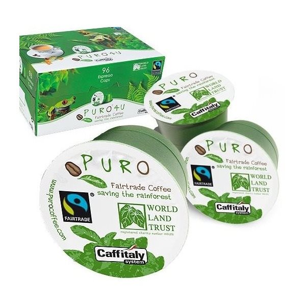 Puro Fairtrade 4U kompatibilní s Tchibo, Caffitaly 96 kusů Kávové...