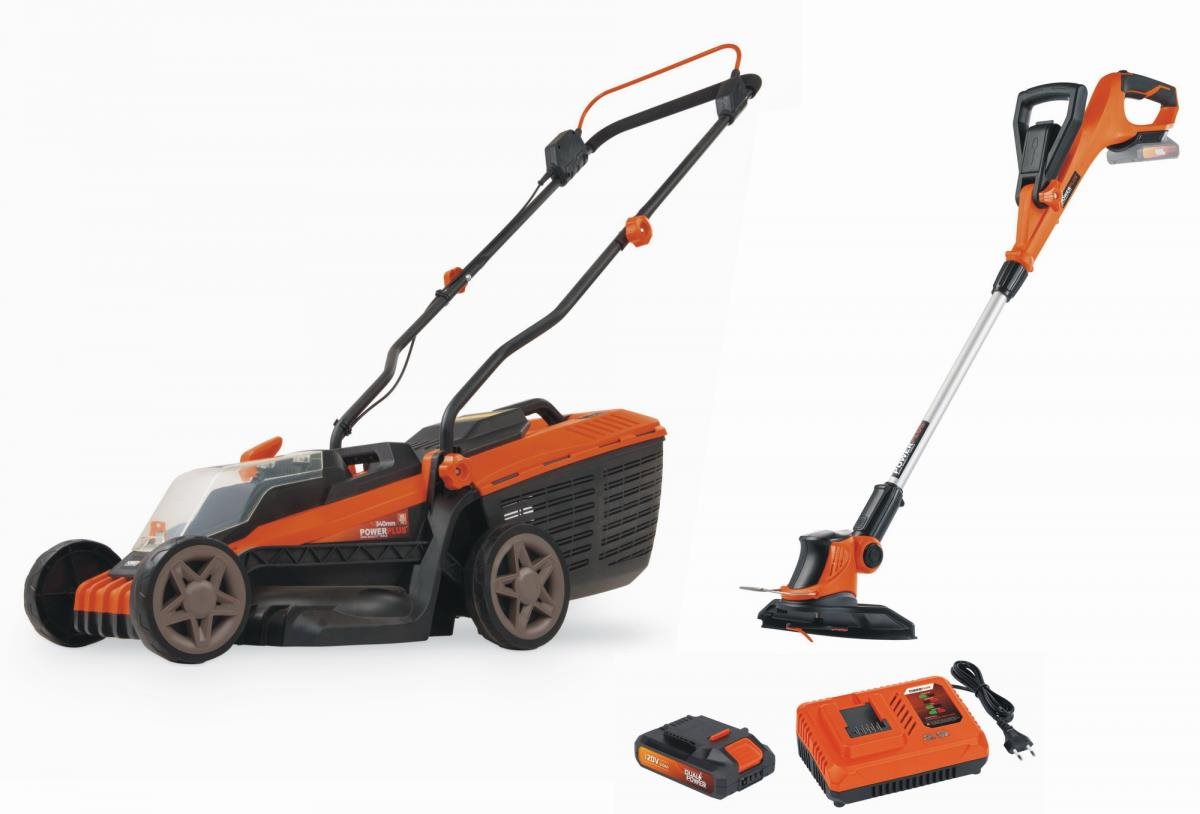 PowerPlus Aku kosačka 20 V LI-ION 340 mm SET Aku kosačka