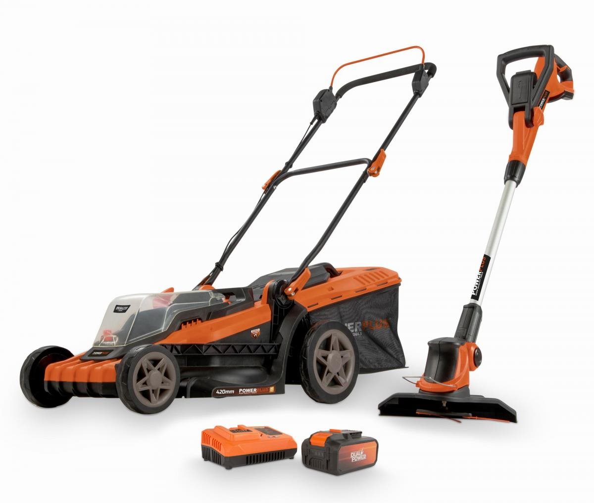 PowerPlus Aku kosačka 40V LI-ION 420 mm SET Aku kosačka