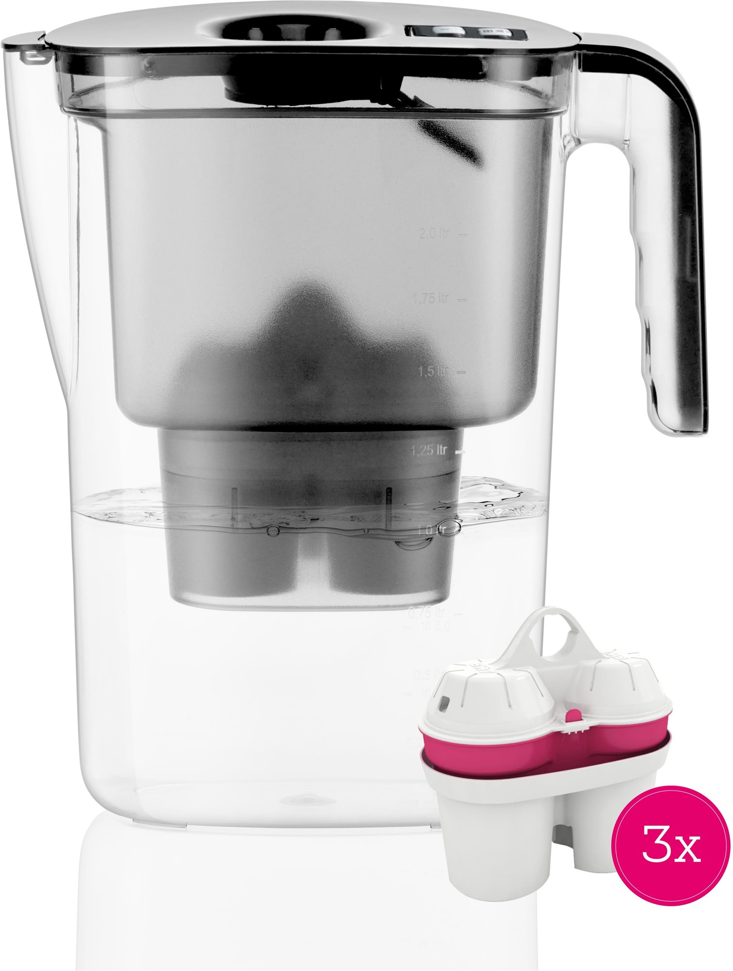BWT VIDA MEI černá 2,6 l + 3 × filtr  Filtrační konvice