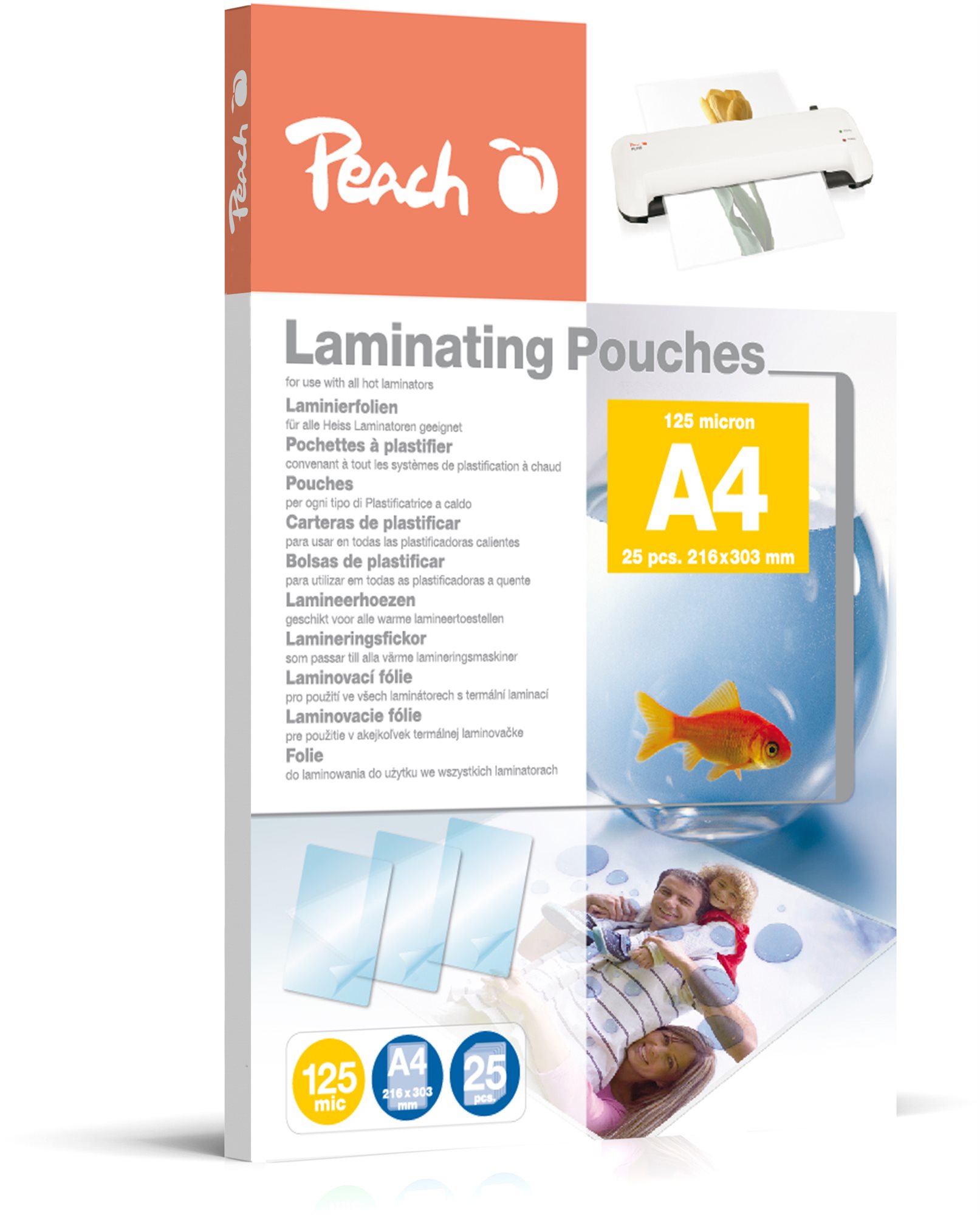 Peach PPR525-02 A4/250 lesklá – balenie 25 ks Laminovacia fólia