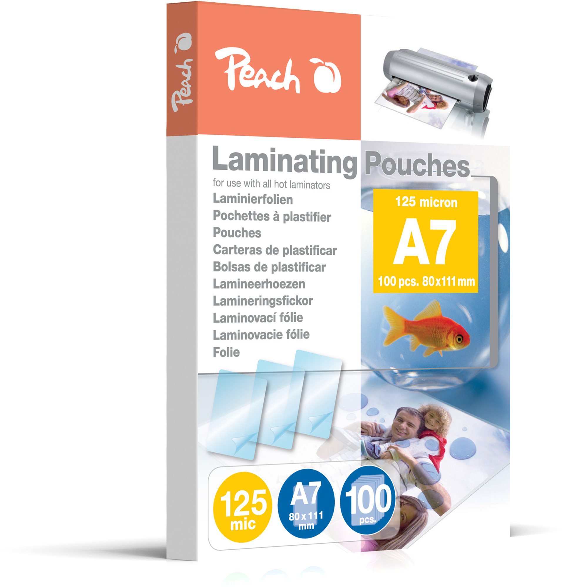 Peach PP525-05 A7/250 lesklá – balenie 100 ks Laminovacia fólia