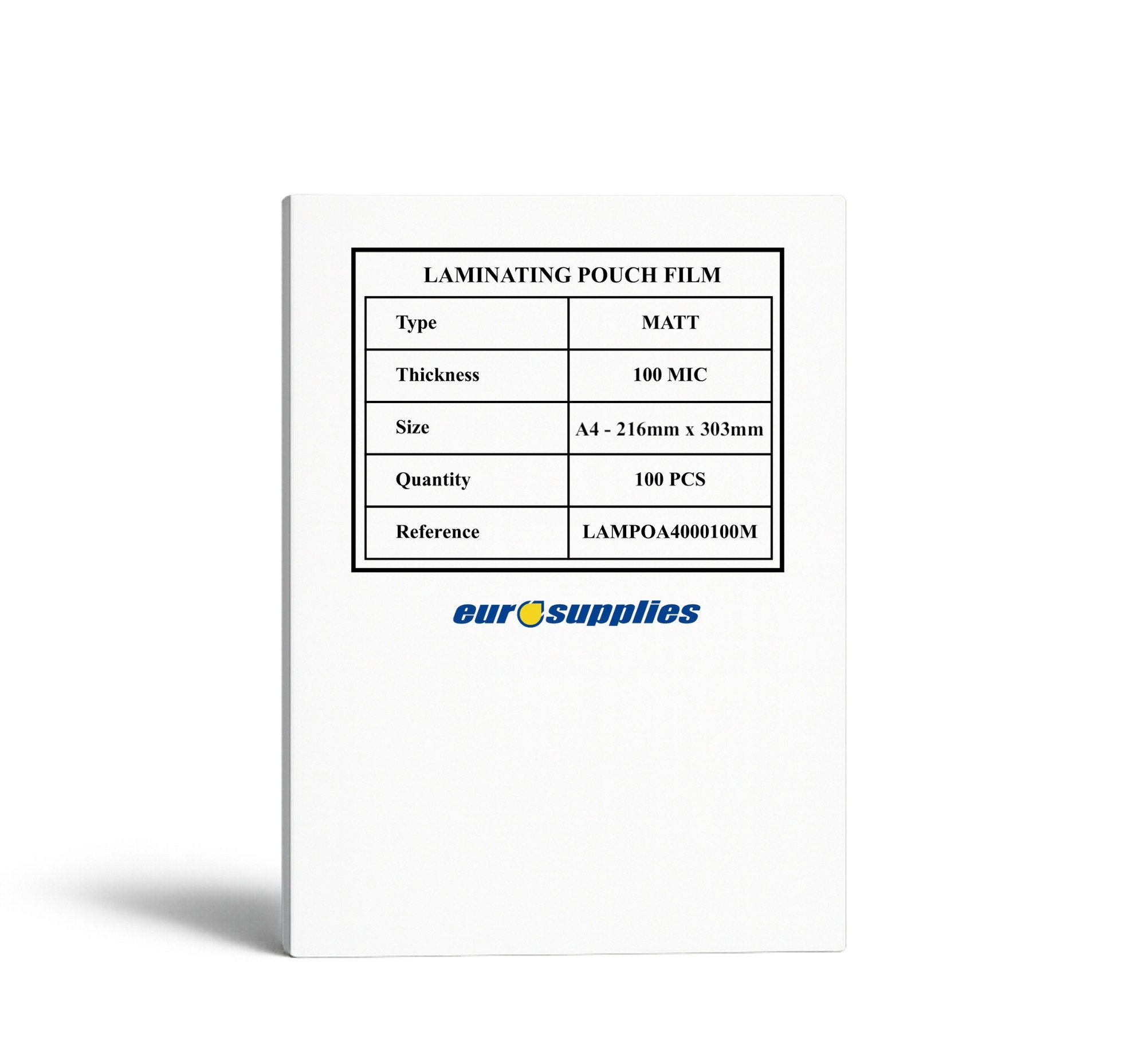 EUROSUPPLIES A4/200, matt - 100 db Lamináló fólia