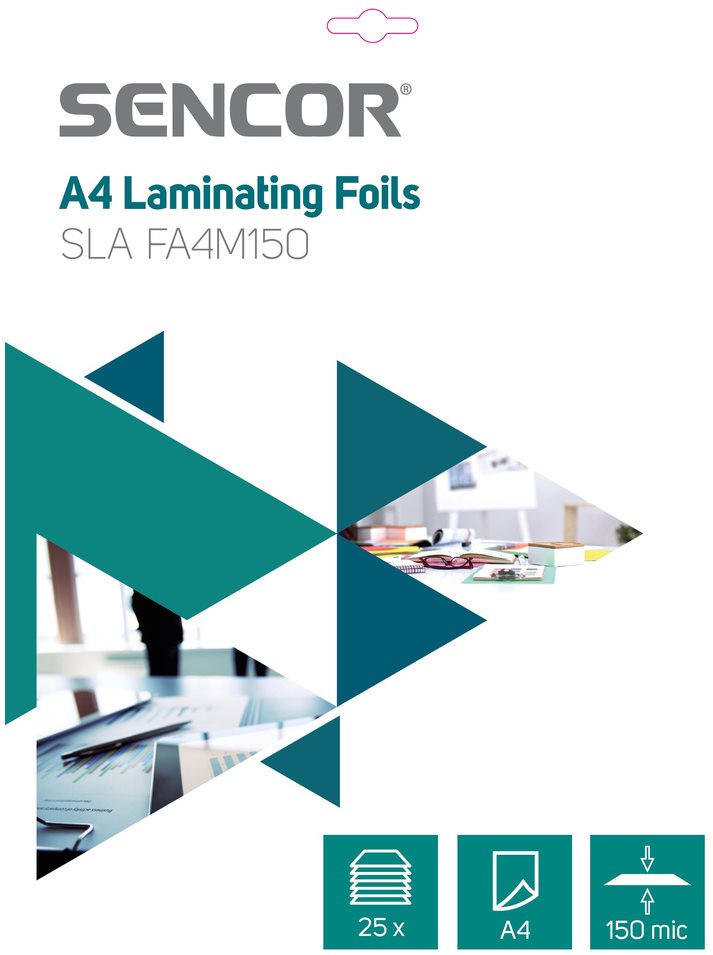 SENCOR A4/150 lesklá –  balenie 25 ks Laminovacia fólia