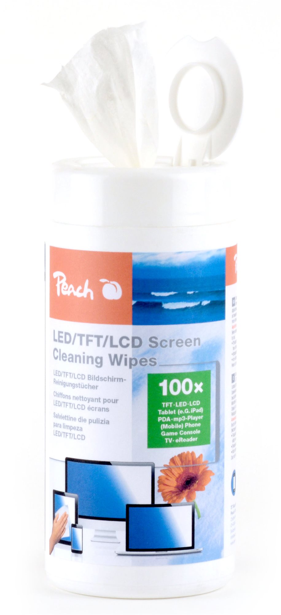 Peach PA101 feuchte Reinigungstücher Reinigungstücher