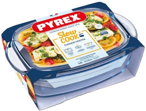 Pyrex, fedő, 4,5 l, üveg Sütőtál