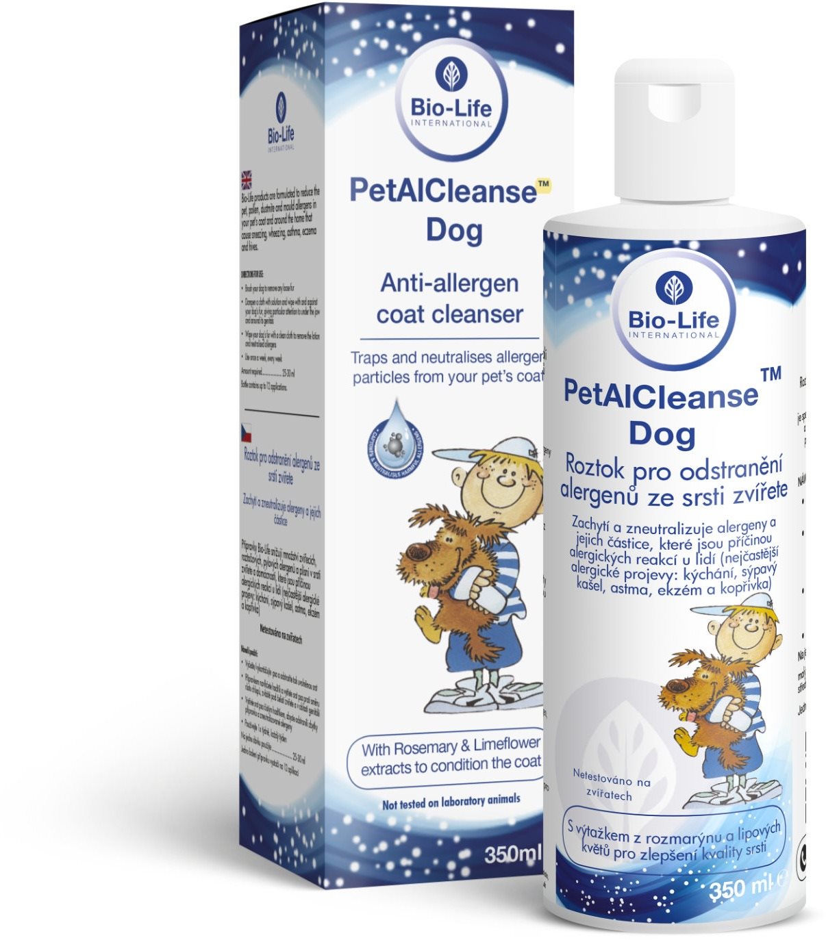Bio-Life PetalCleanse Dog 350 ml Sprej na srsť