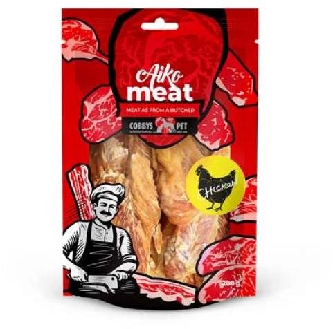 Cobbys Pet Aiko Meat mäkké kuracie plátky 200 g Sušené mäso pre psov