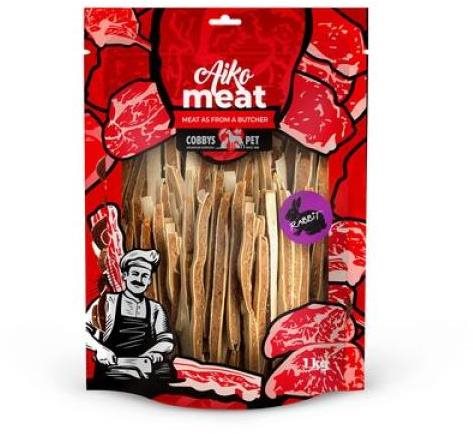 Cobbys Pet Aiko Meat sušené králičie mäso s treskou 1 kg Sušené...