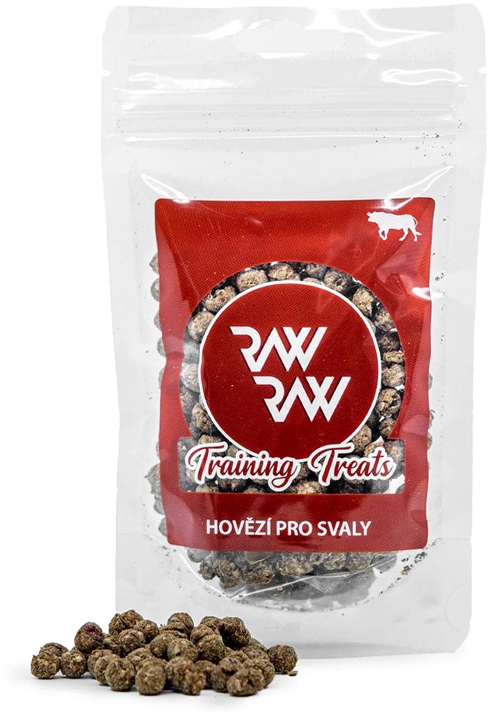 Raw Raw Training Treats Hovädzie na svaly 60 g Maškrty pre psov