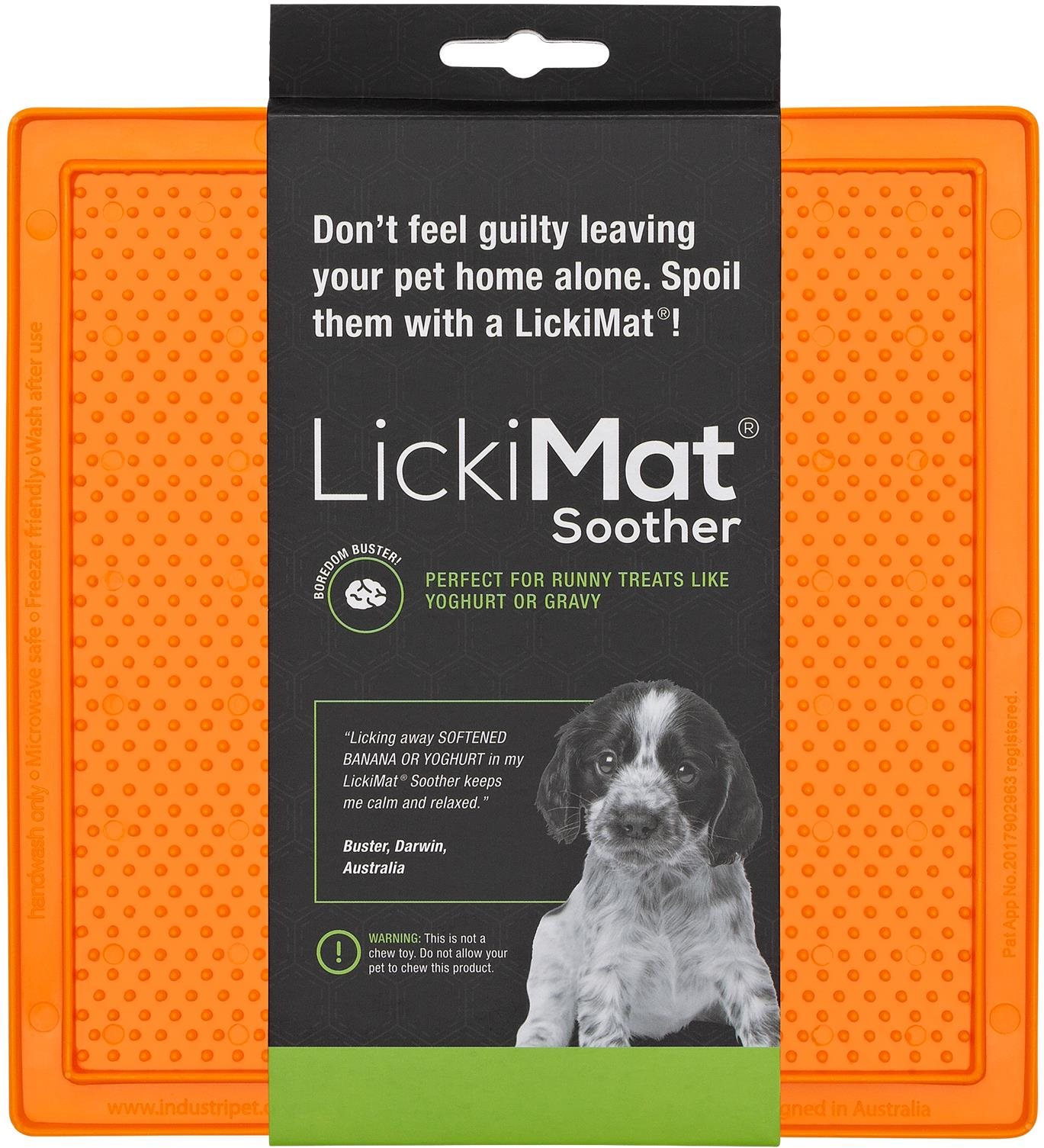 LickiMat Soother lízacia podložka oranžová Lízacia podložka