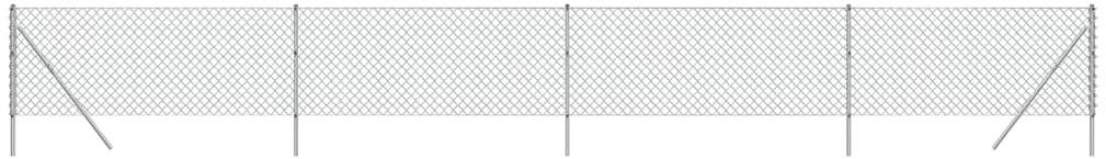 SHUMEE Drôtené pletivo 0,8 × 10 m strieborné Pletivo