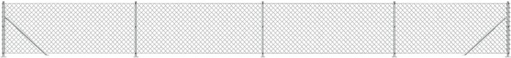 SHUMEE Drôtené pletivo s prírubami 1,1 × 10 m strieborné Pletivo
