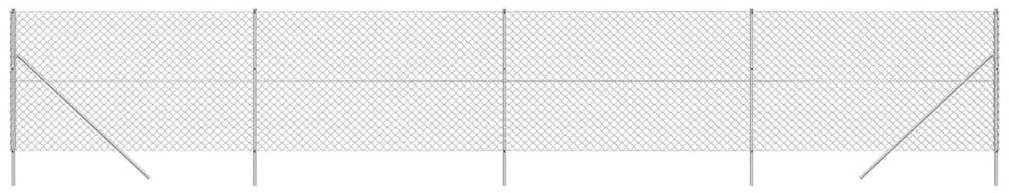 SHUMEE Drôtené pletivo 1,6 × 10 m strieborné Pletivo