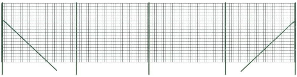SHUMEE Drôtené pletivo 1,8 × 10 m zelená oceľ Pletivo
