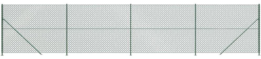 SHUMEE Drôtené pletivo s prírubami 1,6 × 10 m zelené Pletivo