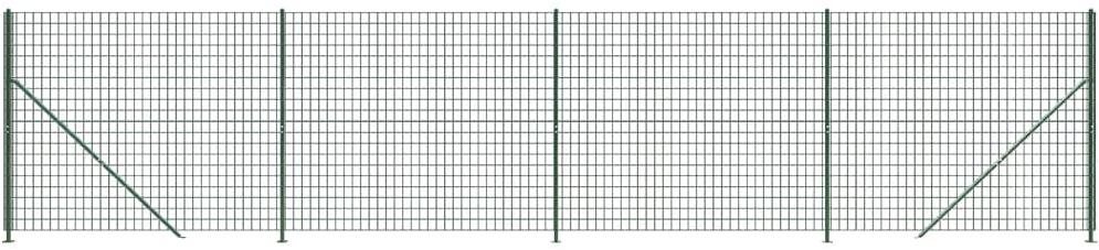 SHUMEE Drôtený plot s prírubami 1,8 × 10 m Plot