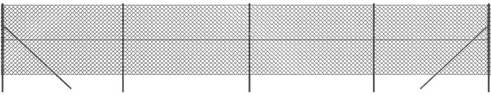 SHUMEE Drôtené pletivo 2,2 × 10 m antracitové Pletivo