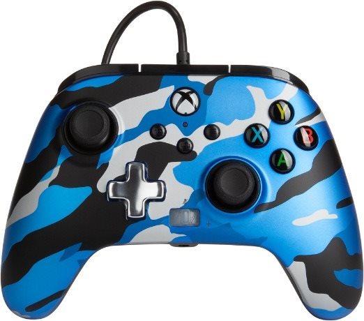 PowerA Enhanced Wired Controller - Metallic Blue Camo - Xbox Gamepad