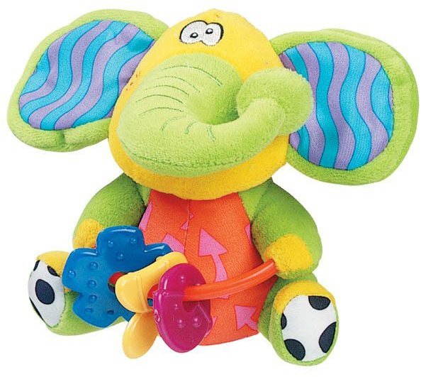 Playgro Šuštiaci sloník s hryzátkami Plyšová hračka
