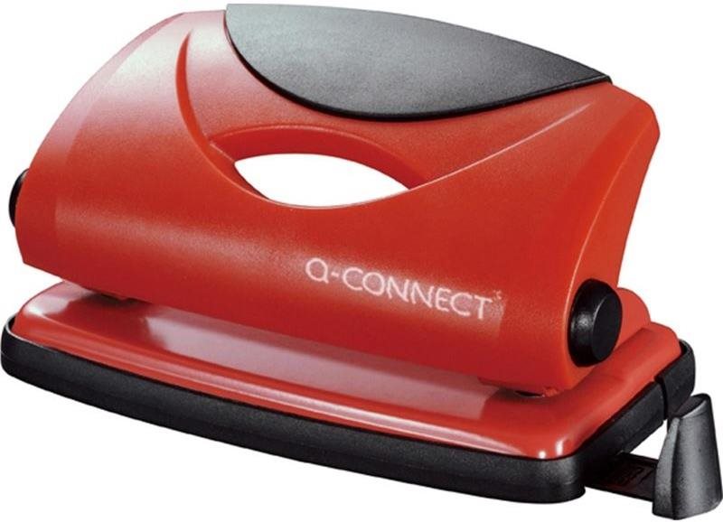 Q-CONNECT C10, červený Dierovač
