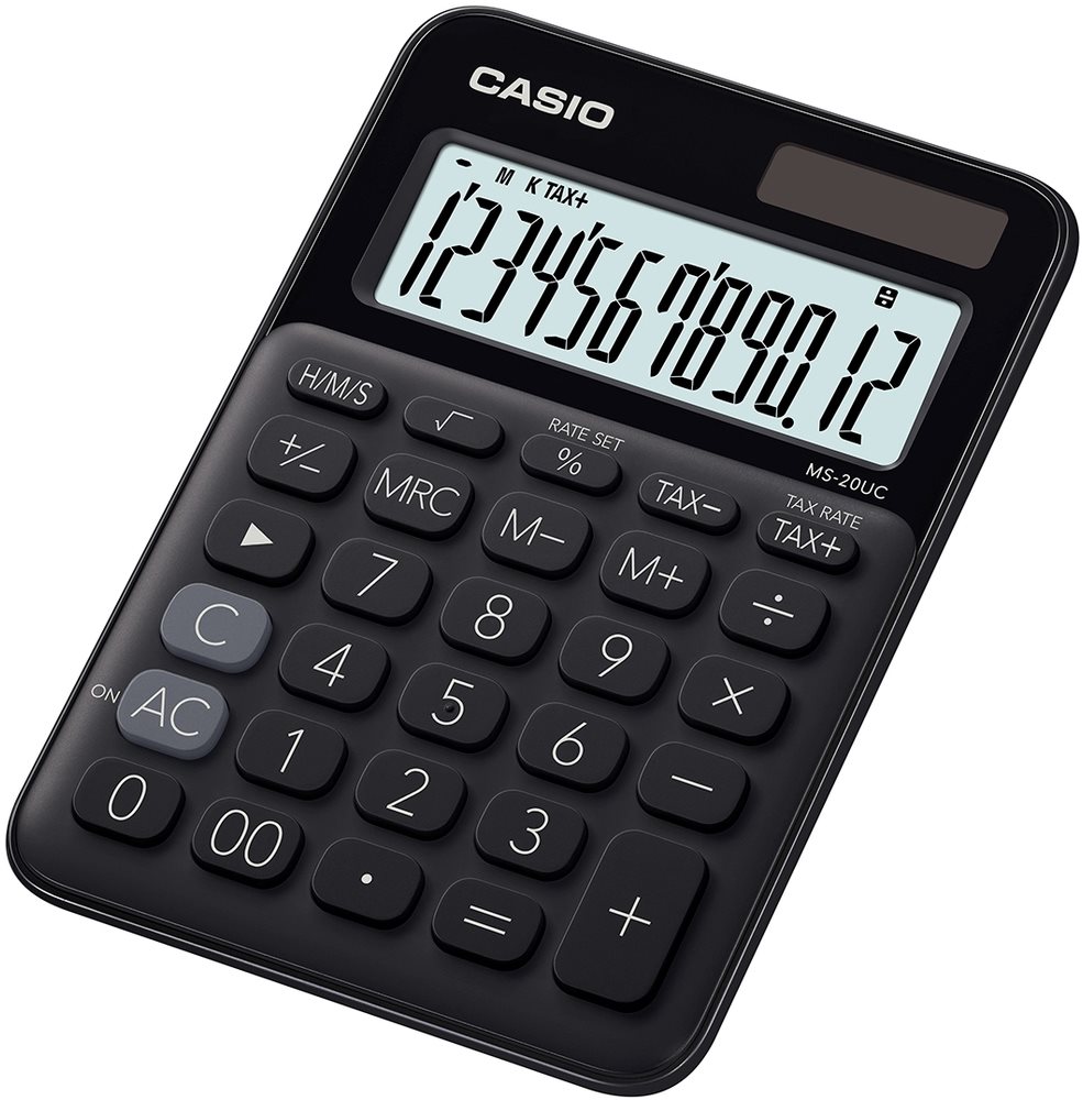 CASIO MS 20 UC fekete Számológép