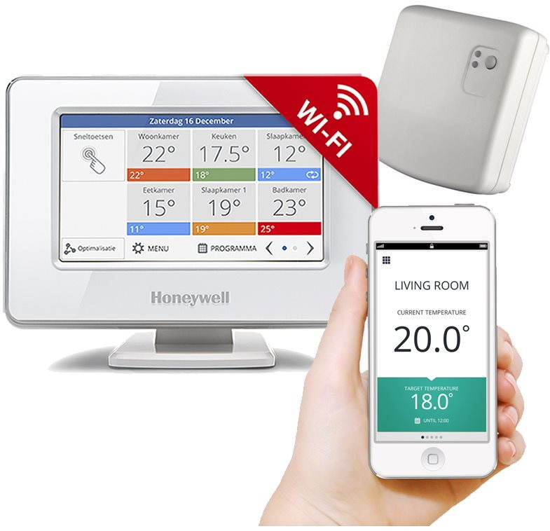 Honeywell EvohomeTouch WiFi tápegység + relé egység Fűtésszabályozó...