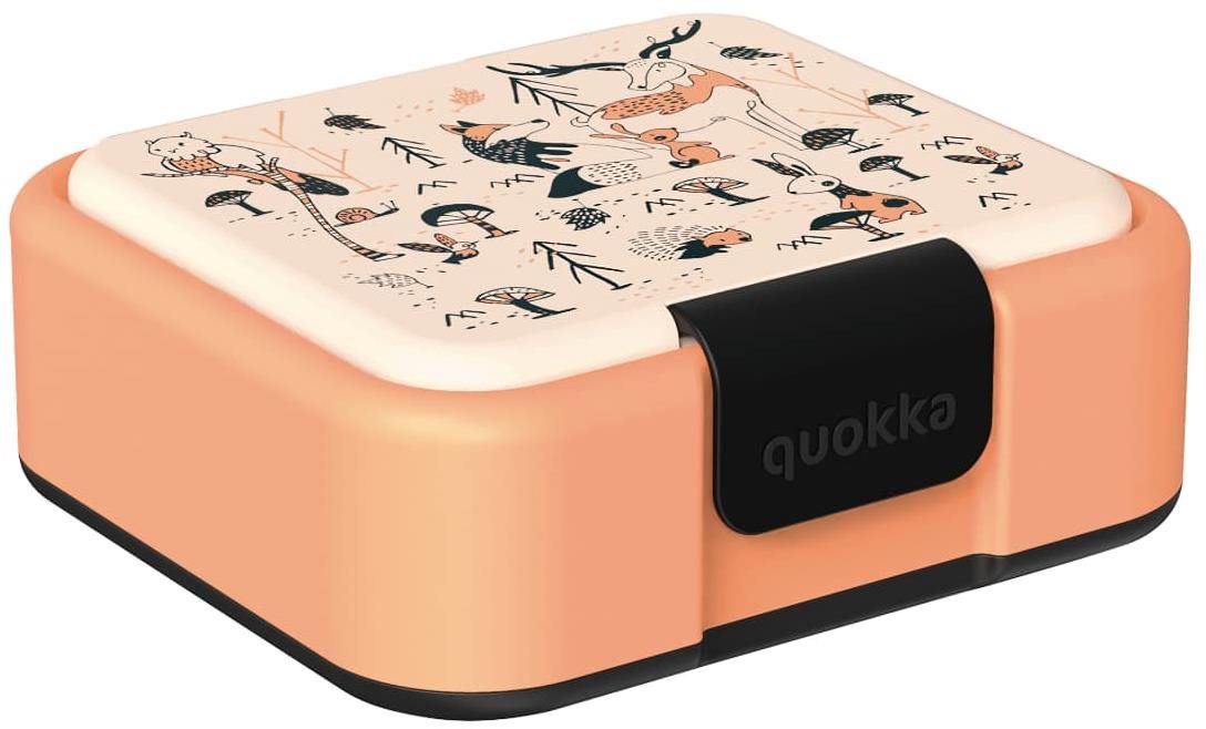 Quokka KIDS WOODS NR Desiatový box 1 l 16,5 × 18 × 7 cm Desiatový box
