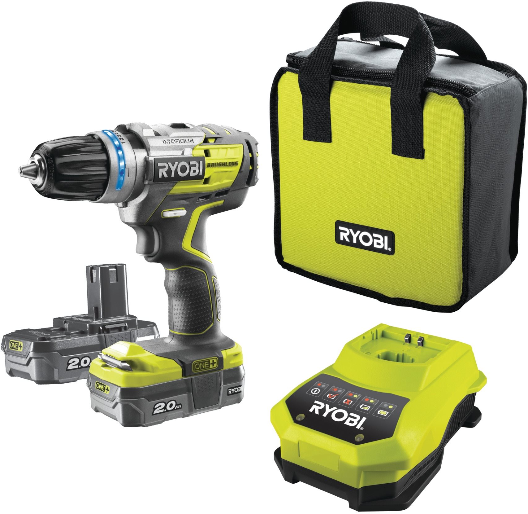 Ryobi R18PDBL-220S 18V 2x2Ah Akkus fúró