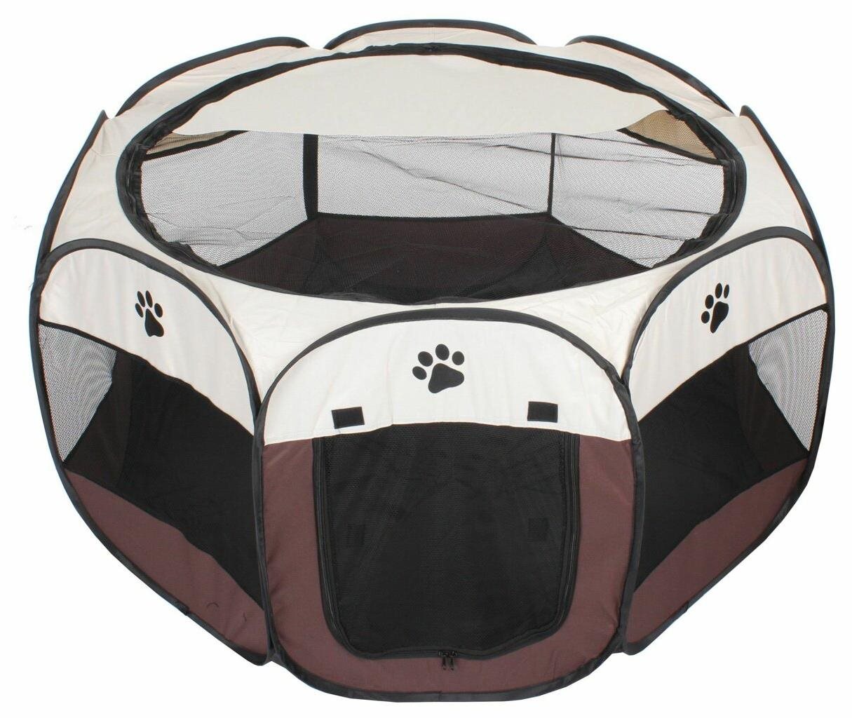 Merco, Pet Octagonal ohrádka pre psov hnedá Ohrádka pre psa