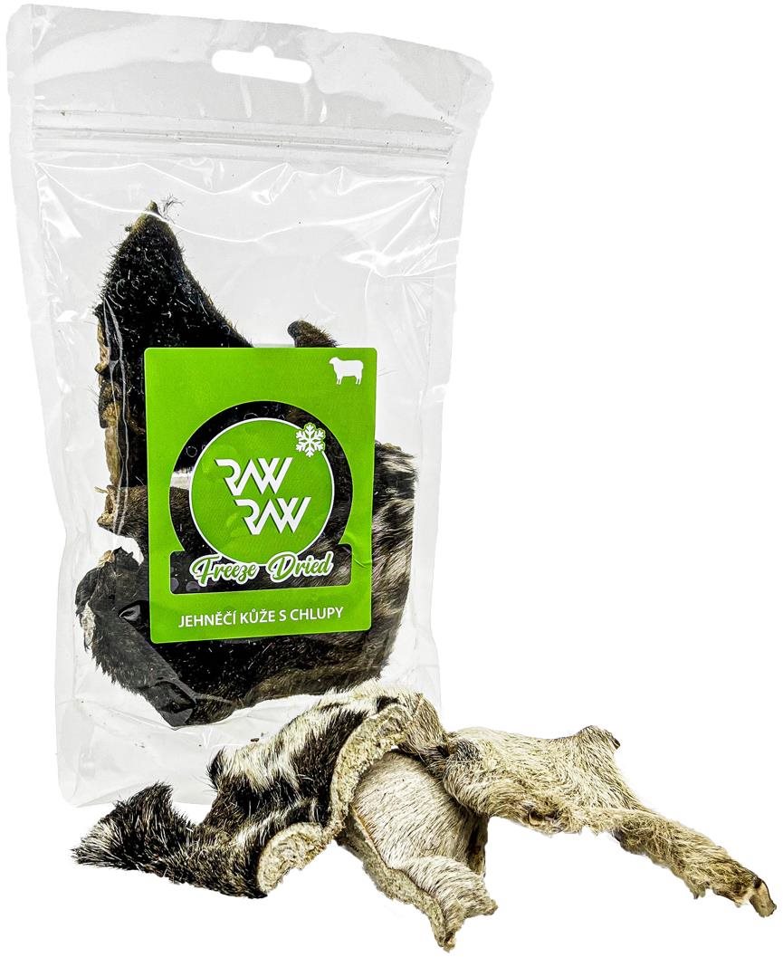 Raw Raw Freeze Dried, žuvacie maškrty Jahňacia koža s chlpmi 40 g...