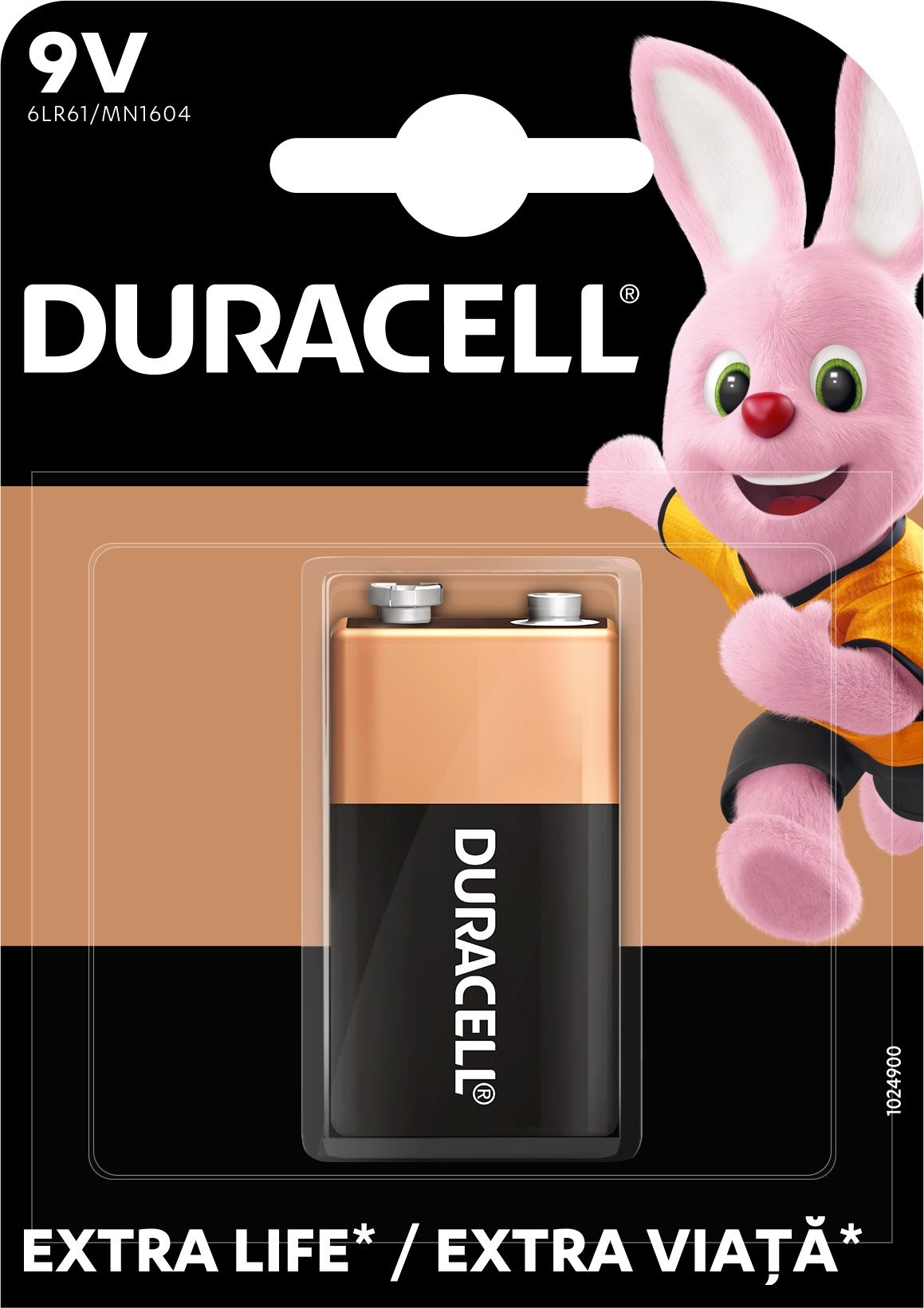 Duracell Basic Alkalische Batterie 6LR61 9 Volt - 1 Stück...